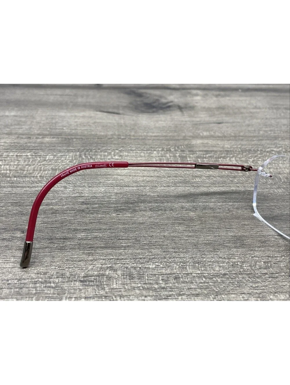 SILHOUETTE 5521 FC 3040 Red Women’s Rimless Titan Eyeglasses 53[]17-140 Frames